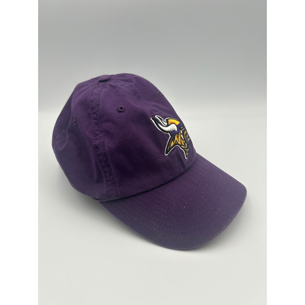 NFL Team Apparel Minnesota Vikings Purple Adjustable Baseball Cap Dad Hat B1202